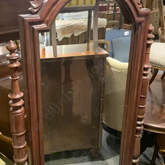 Reproduction Victorian Style Cheval Mirror