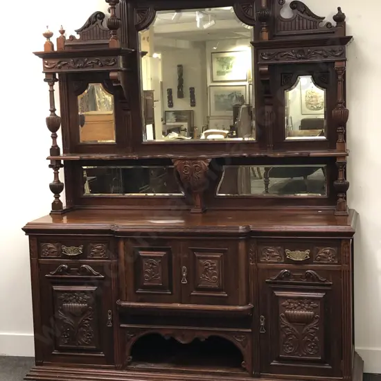 Victorian Mirror Backed Sideboard