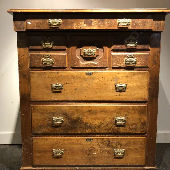Victorian Scotch Chest (missing uprights)