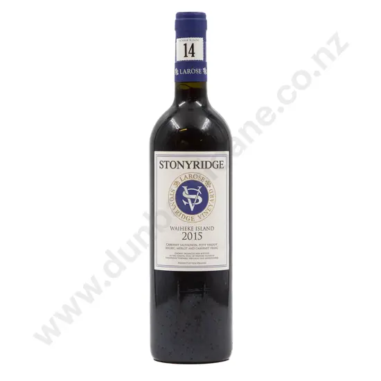 1 bottle NZ 2015 Stonyridge Vineyard Larose Waiheke Island