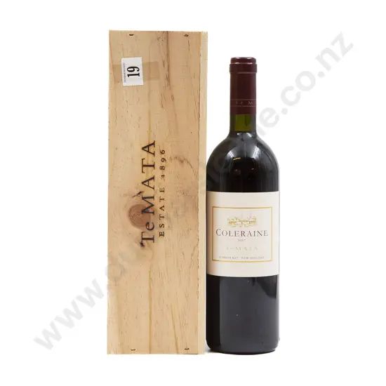 1 bottle NZ 2007 Coleraine Te Mata Estate