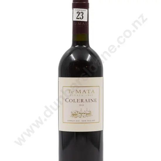 1 bottle 2010 Coleraine Te Mata Estate