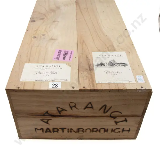 12 bottles 1991 Ata Rangi Pinot Noir and Celebre