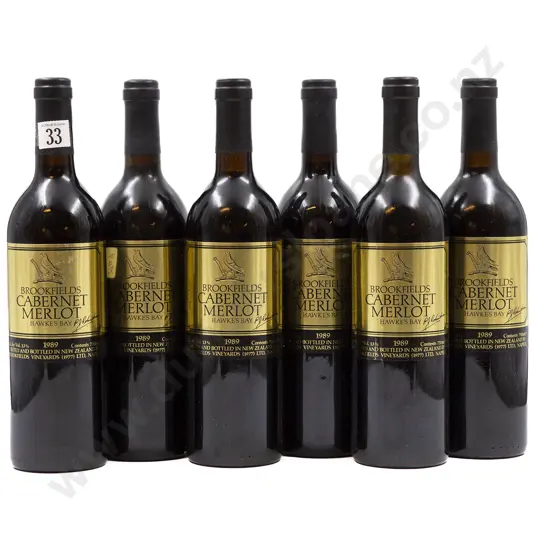 6 bottles 1989 Brookfields Gold Label Cabernet Merlot