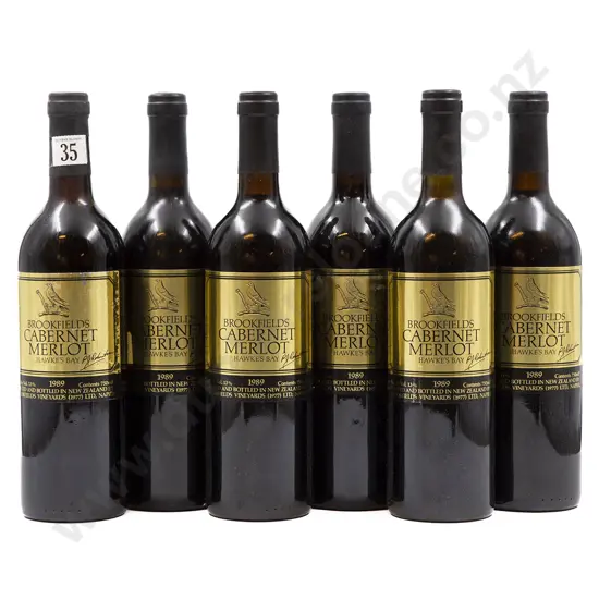 7 bottles 1989 Brookfields Gold Label Cabernet Merlot