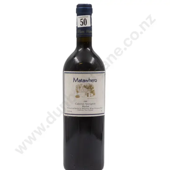 1 bottle 1989 Matawhero Cabernet Sauvignon Merlot