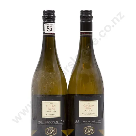 2 bottles 2006 Church Road Chardonnay