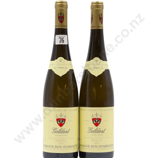 2 bottles 2015 Dom Zind Humbrecht Grand Cru Goldert Muscat