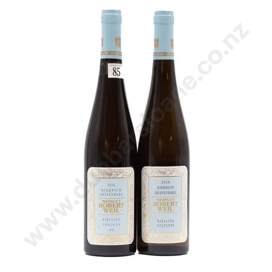 2 bottles 2016 Weingut Robert Weil Kiedrich Grafenberg GG Riesling