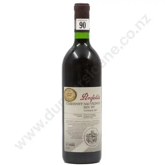 1 bottle Vintage 1987 Penfolds Cabernet Sauvignon Bin 707