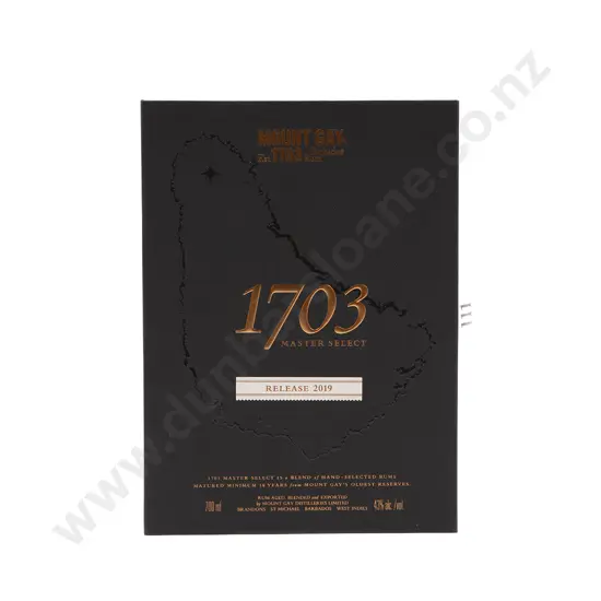 1 bottle Mount Gay Rum "1703"