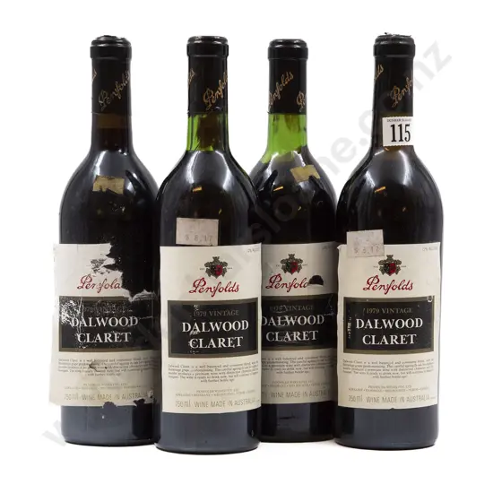 4 bottles 1979 Penfolds Dalwood Claret