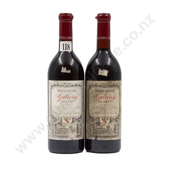 2 bottles 1977 Yalumba Galway Claret