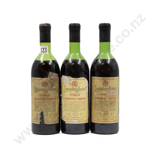 3 bottles 1979 Leasingham Bin 68 Cabernet Shiraz