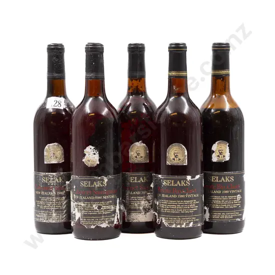 4 bottles Selaks New Zealand 1980 Vintage