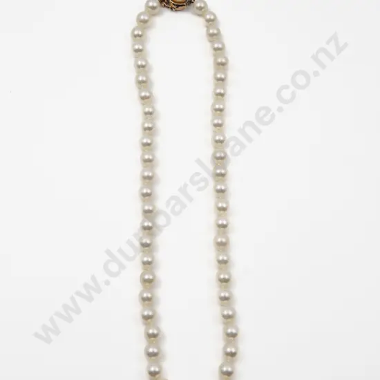 Uniform Single Strand Cultured Pearl Necklace