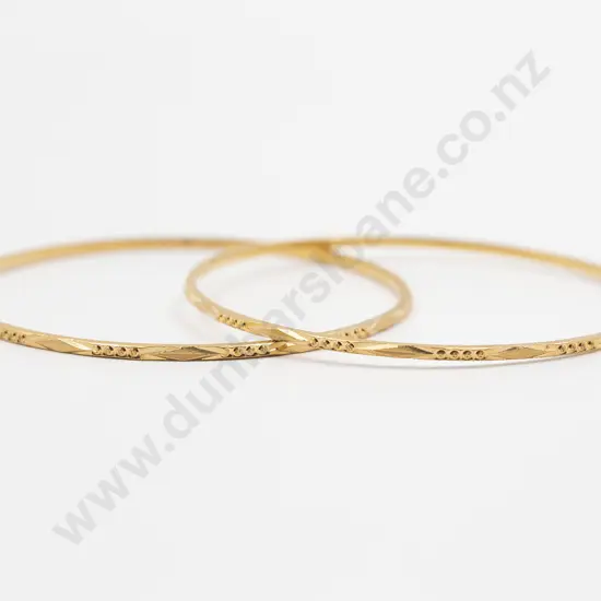 Two 22ct Matching Bangles