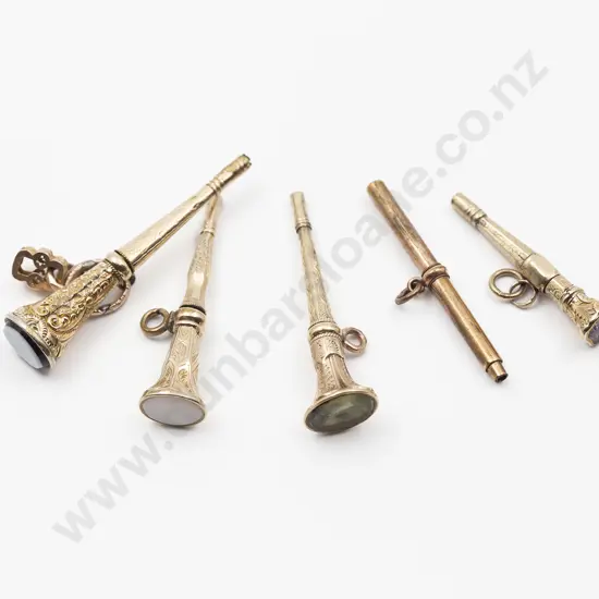 Collection Five Fancy Pocket Watch Keys