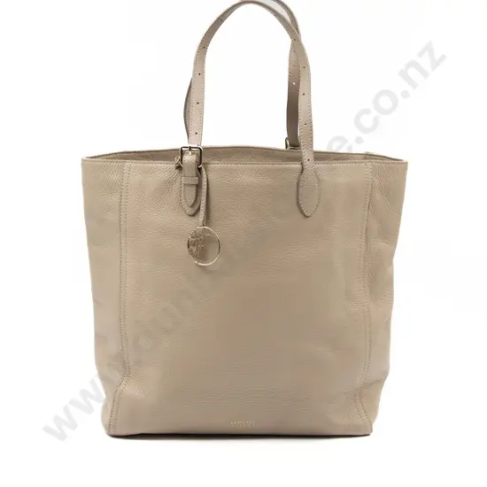 Versace Collection Tan Leather Tote Bag