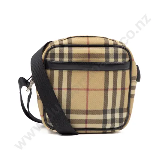 Burberry Check and Leather Crossbody Bag