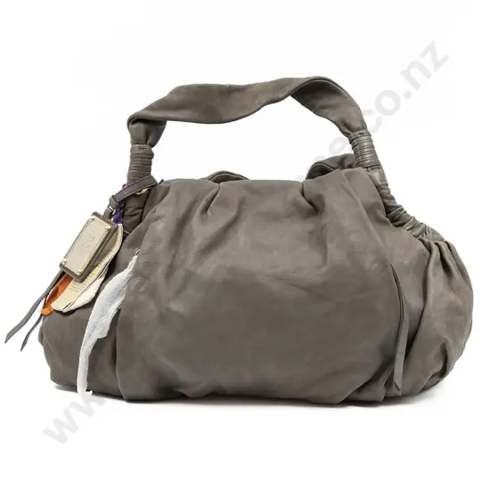 Hugo Boss Dark Grey Leather Astrid Bag