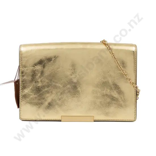 Oroton Cruisse Mini Clutch in Gold
