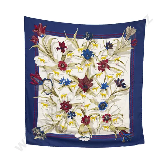 Hermès La France Hippique 1854 Silk Scarf