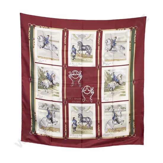 Céline Paris Le Grands Ecuyers Silk Scarf