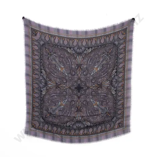 Laura Ashley Wool Paisley Pattern Scarf