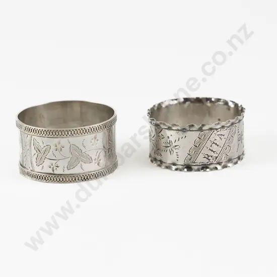 Two NZ S/S Napkin Rings