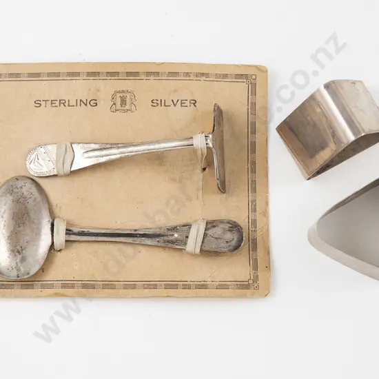 NZ S/S Egg Spoon & Pusher