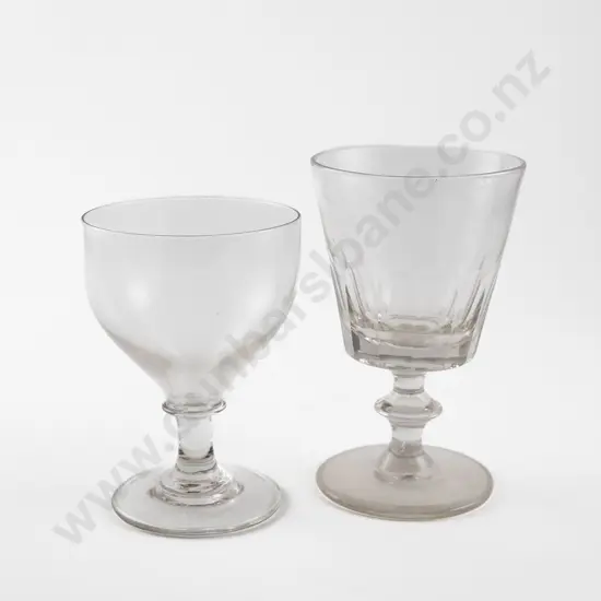 Two Victorian Ale Glasses