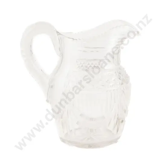 Victorian Heavy Mixed Cut Glass Water Jug