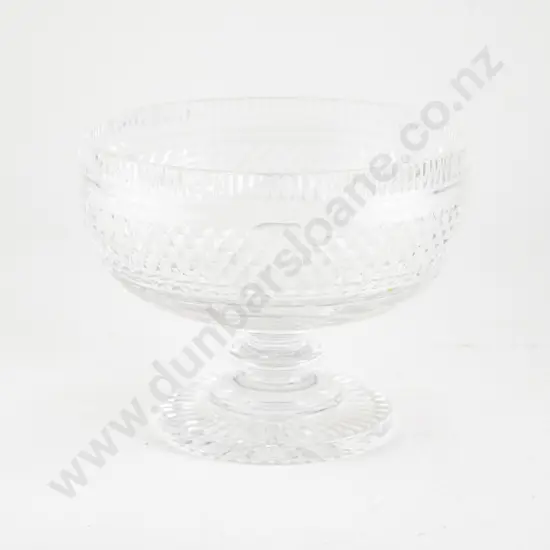 Victorian Heavy Mixed Cut Glass Fruit Bowl