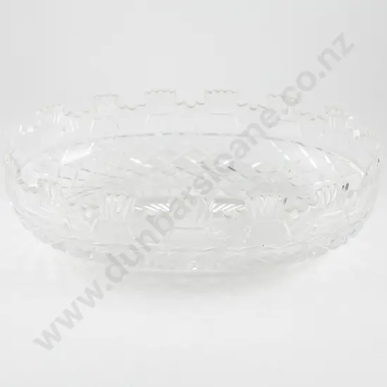 Georgian Heavy Mixed Cut Table Centre Bowl