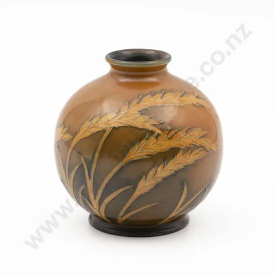 William Moorcroft Spherical Specimen Vase