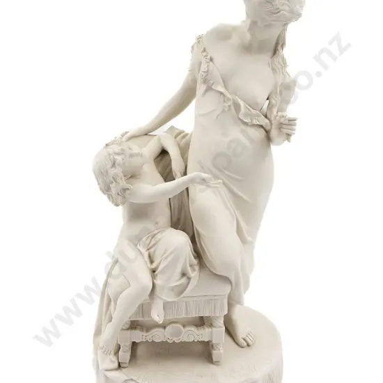 Vict Copeland Parian Ware Figure Group By Owen Hals