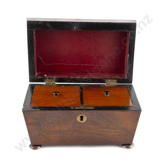 Regency Rosewood Small Proportion Tea Caddy