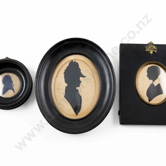 Three Regency Silhouette Portraits
