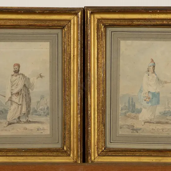 Attributed Jean-Baptiste Hilaire (French 1753–1822) - Two Figural Works