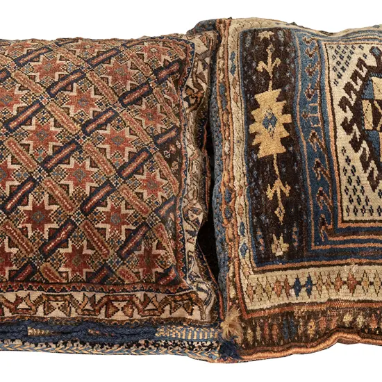 Two Persian Rug Cushions