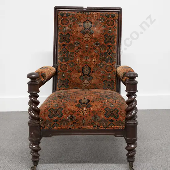Victorian Mahogany Parlour Armchair