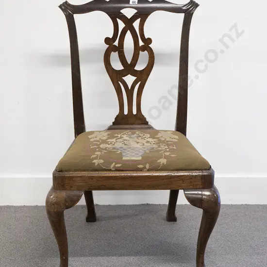George III Oak Single Dining Chair