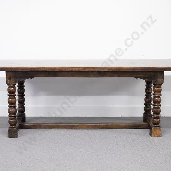 Jacobean Style Oak Refectory Dining Table