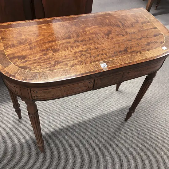 Regency Mahogany & Inlaid Foldover Card Table