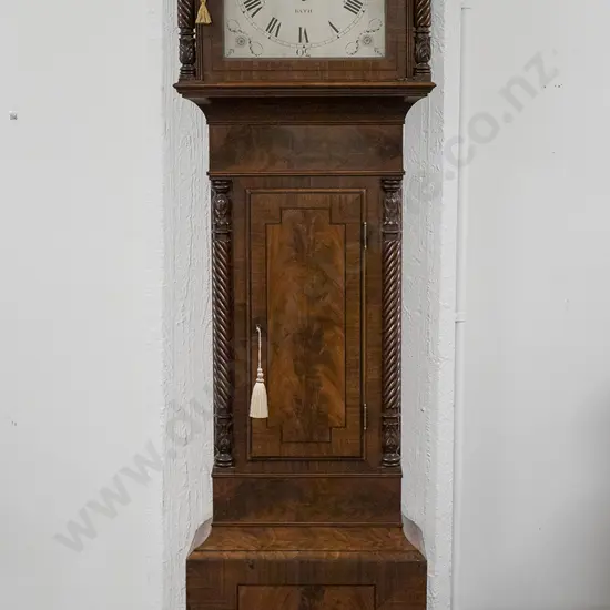 Regency Mahogany Longcase Clock By T & R Noble Of Bath