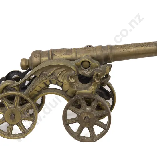 Cast Brass Model Cannon