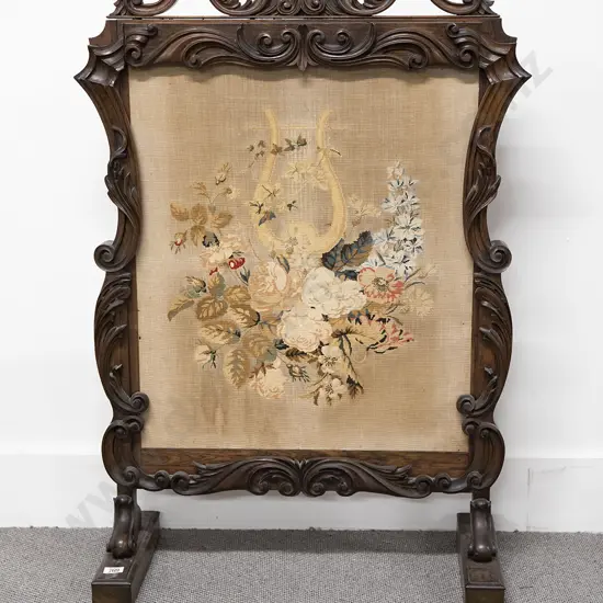 Vict Rosewood Firescreen