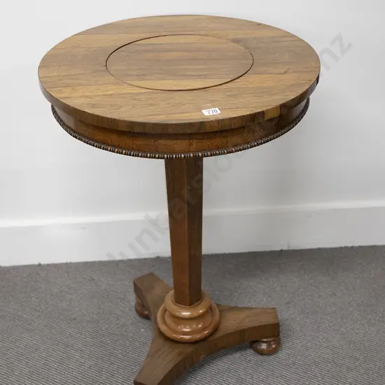 Wm IV Rosewood Circular Occasional Table