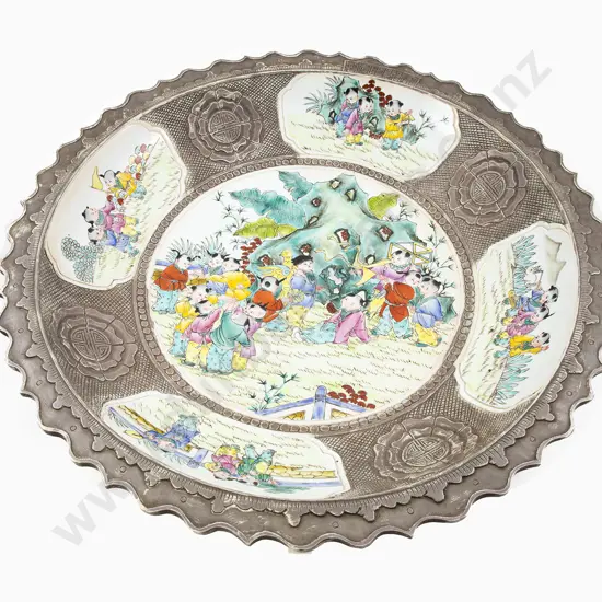 Large and Impressive Late 19th Century Chinese Canton Charger